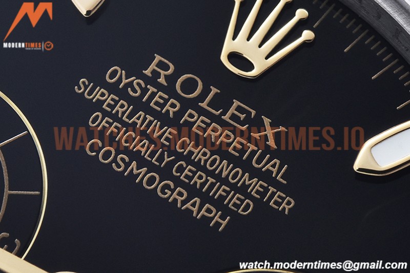 Rolex - Daytona 116503 904L YG/SS Blk/Stk QF V3 SH4130