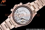 Rolex - Daytona 116505 904L RG/RG Blk/Stk QF V3 SH4130