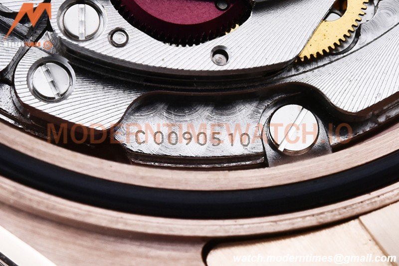 Rolex - Daytona 116505 904L RG/RG Blk/Stk QF V3 SH4130