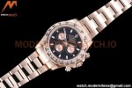 Rolex - Daytona 116505 904L RG/RG Blk/Stk QF V3 SH4130