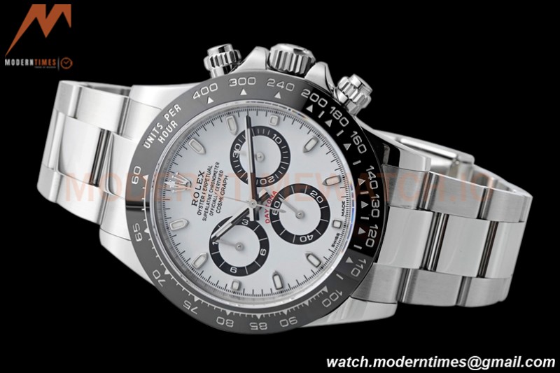 Rolex - Daytona 116500 40mm CER SS/SS White 904L ZF SH4130