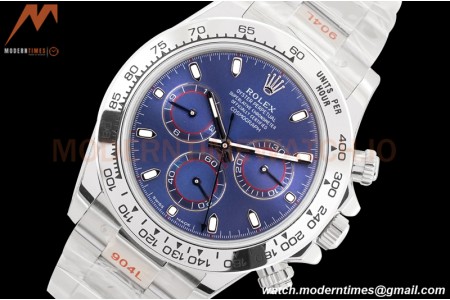 Rolex - Daytona 116509 904L SS/SS Blue/Stk EWF A7750