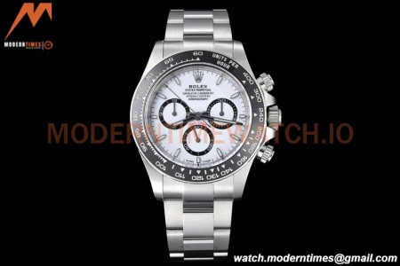 Rolex - Daytona 126500 40mm CER 904L SS/SS White AR+ A4131