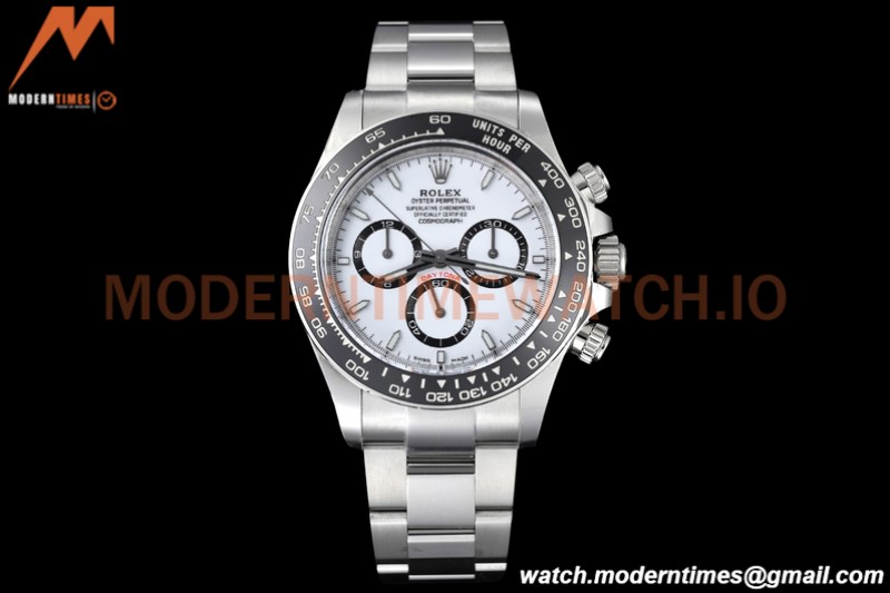Rolex - Daytona 126500 40mm CER 904L SS/SS White AR+ A4131