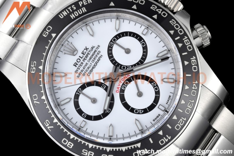 Rolex - Daytona 126500 40mm CER 904L SS/SS White AR+ A4131