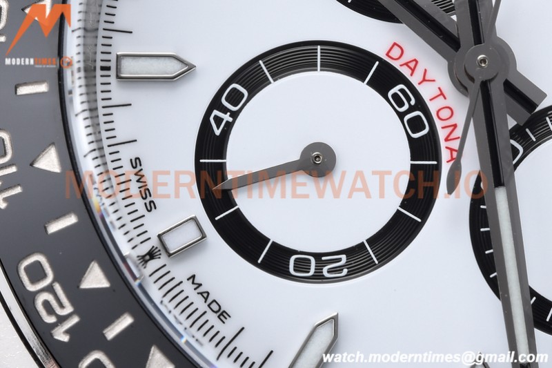 Rolex - Daytona 126500 40mm CER 904L SS/SS White AR+ A4131