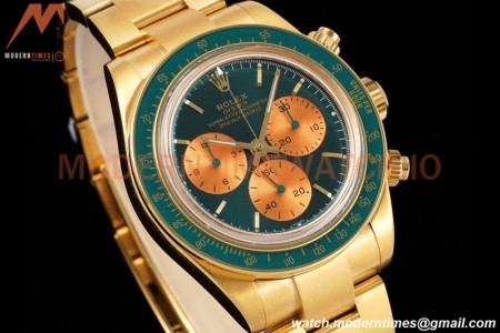 Rolex - Daytona 116508 Artisans De Genève YG/YG Honey Green ADGF A7750