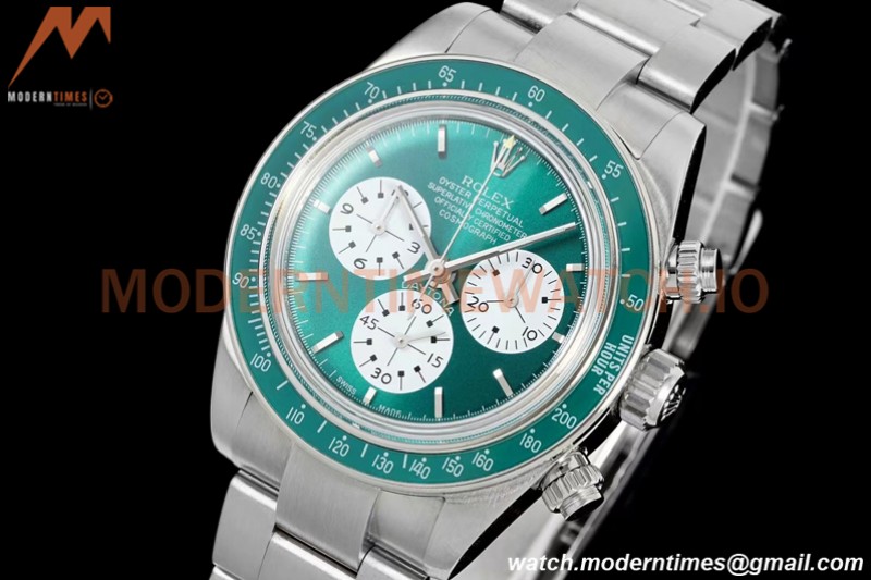 Rolex - Daytona Retro Les Artisans De Genève SS/SS Green ADGF A7750