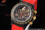 Rolex - Daytona Blaken 40mm CER 904L PVD/RU Blk/Red Skeleton GETF SA4130