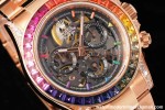 Rolex - Daytona Blaken 40mm CER 904L RG/RG Rainbow Diamond Skeleton GETF SA4130