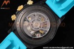 Rolex - Daytona Blaken 40mm CER 904L PVD/RU Blk/Blu Skeleton GETF SA4130