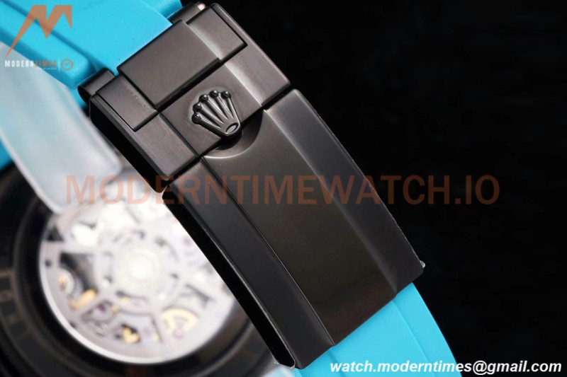 Rolex - Daytona Blaken 40mm CER 904L PVD/RU Blk/Blu Skeleton GETF SA4130