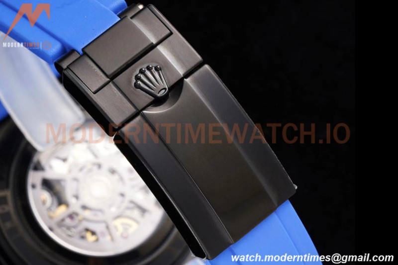 Rolex - Daytona Blaken 40mm CER 904L PVD/RU Black/Blue Skeleton GETF SA4130