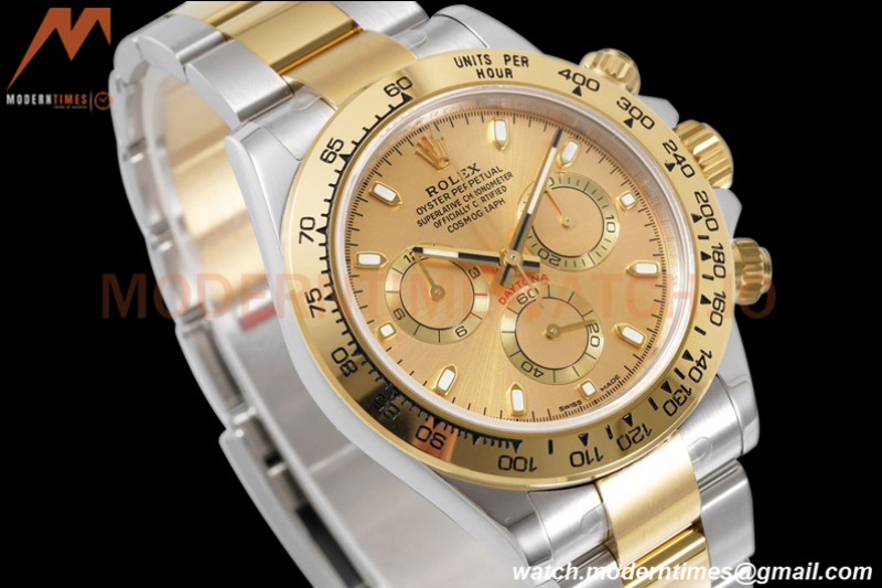 Rolex - Daytona 116503 40mm 904L YG/SS Gold/Stk King SH4130