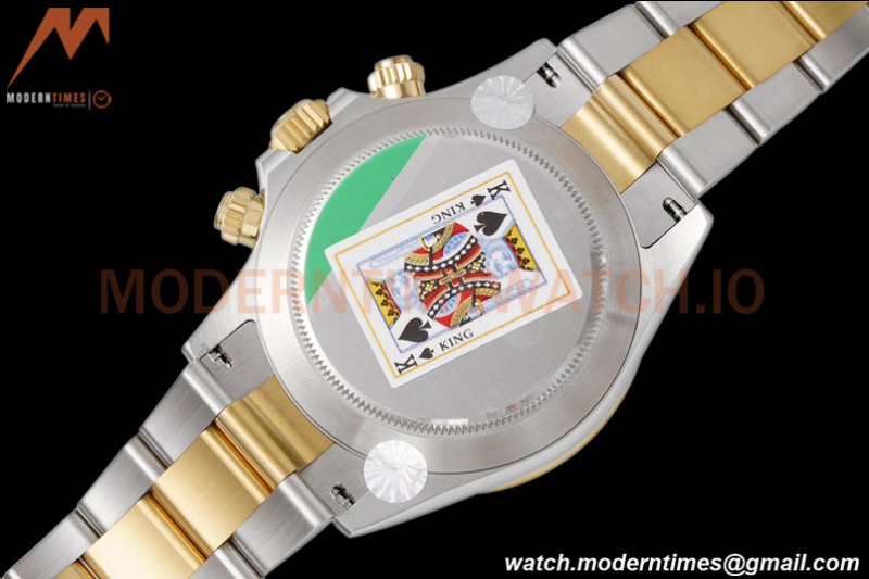 Rolex - Daytona 116503 40mm 904L YG/SS Gold/Wht/Stk King SH4130