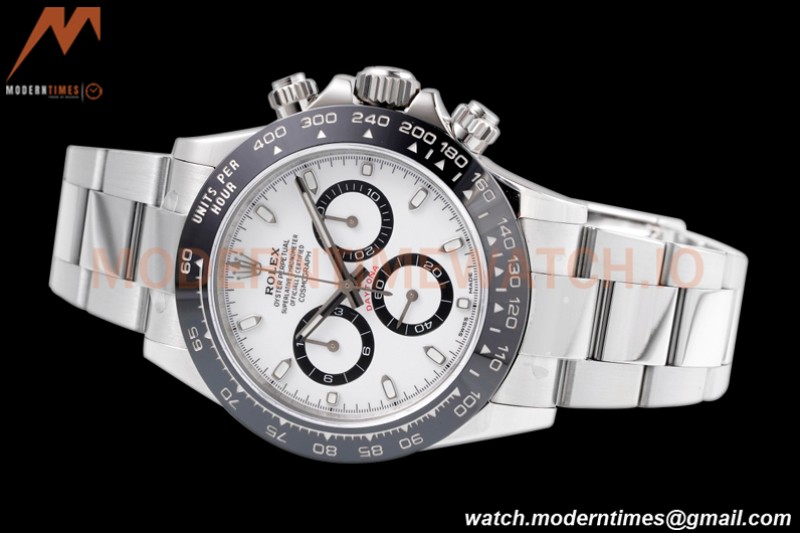 Rolex - Daytona 116500LN 40mm 904L Ceramic SS/SS Wht/Blk King SH4130