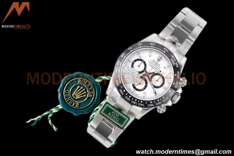Rolex - Daytona 116500LN 40mm 904L Ceramic SS/SS Wht/Blk King SH4130
