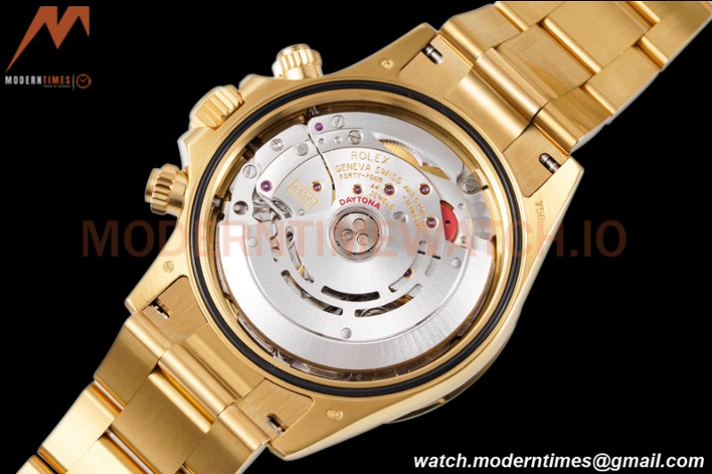 Rolex - Daytona 116508 40mm 904L YG/YG Blk/Gold/Diam King SH4130