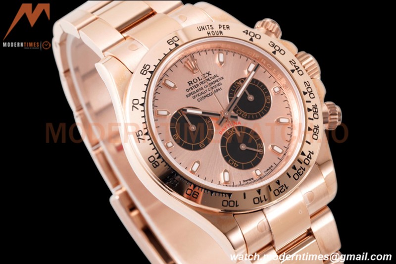 Rolex - Daytona 116505 40mm 904L RG/RG RG/Blk/Stk King SH4130