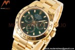 Rolex - Daytona 116508 40mm 904L YG/YG Grn/Stk King SH4130