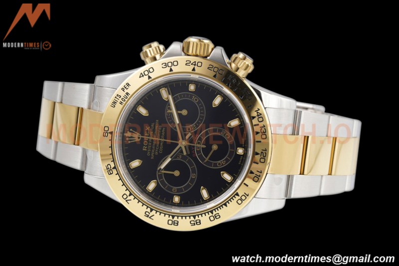 Rolex - Daytona 116503 40mm 904L YG/SS Blk/Stk King SH4130