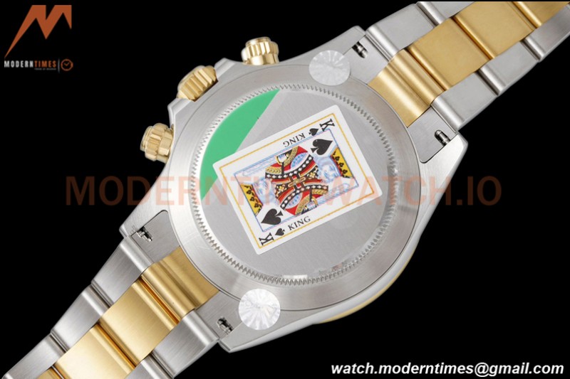 Rolex - Daytona 116503 40mm 904L YG/SS Blk/Stk King SH4130