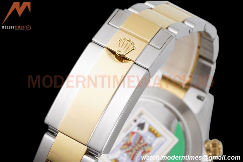 Rolex - Daytona 116503 40mm 904L YG/SS Blk/Stk King SH4130