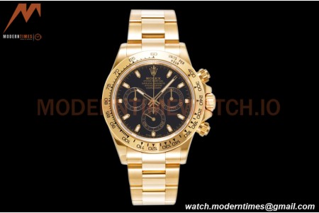 Rolex - Daytona 116508 40mm 904L YG/YG Blk/Stk King SH4130