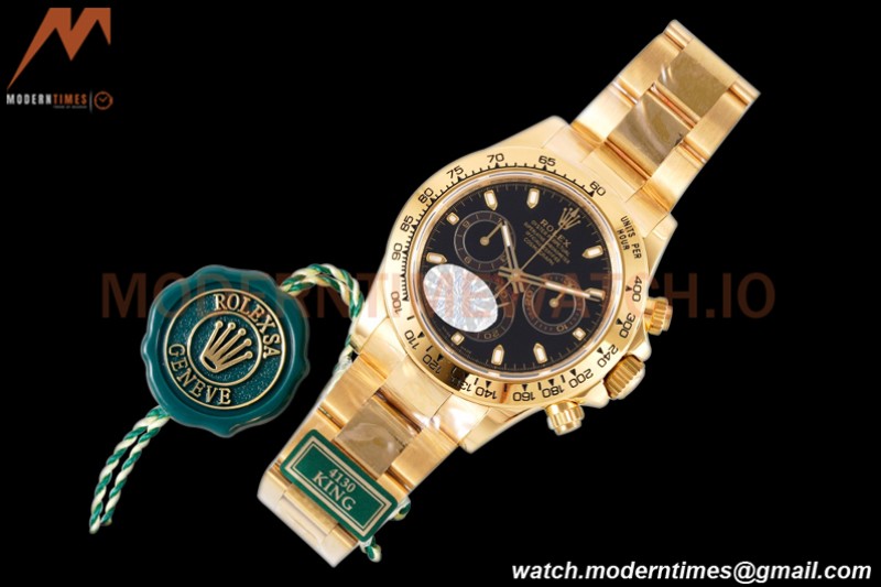 Rolex - Daytona 116508 40mm 904L YG/YG Blk/Stk King SH4130