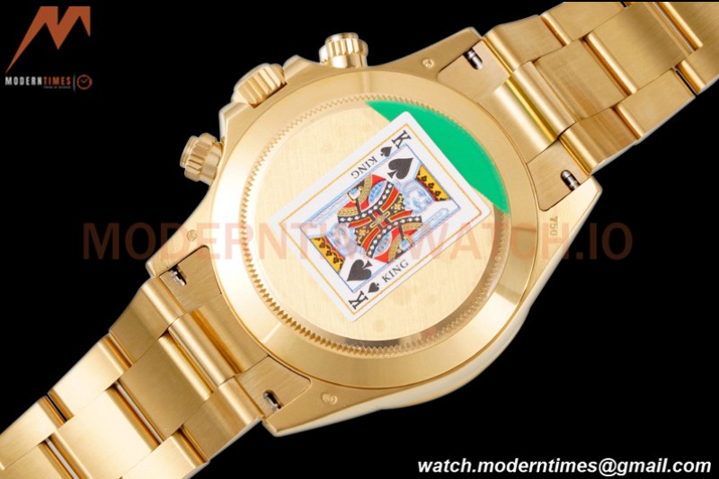 Rolex - Daytona 116508 40mm 904L YG/YG Wht/Stk King SH4130