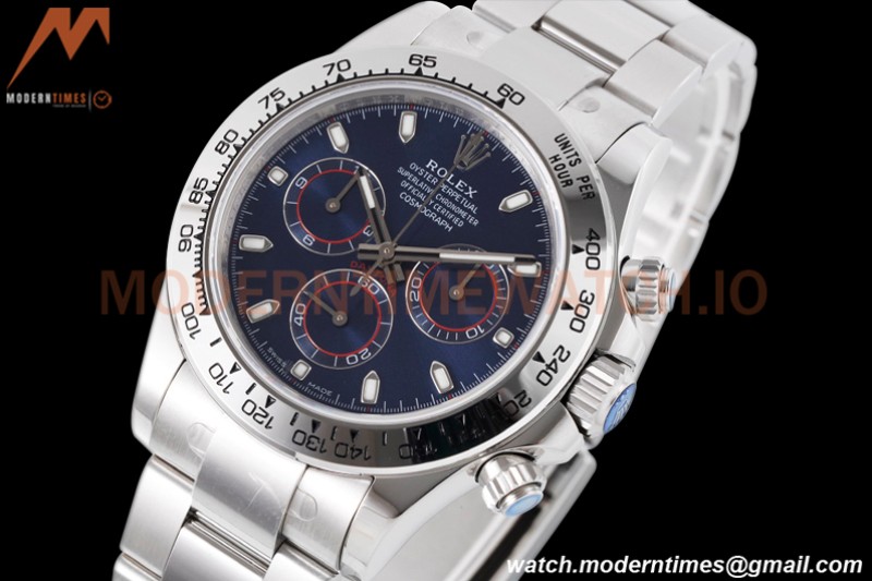Rolex - Daytona 116509 40mm 904L SS/SS Blu/Stk King SH4130