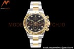 Rolex - Daytona 116503 40mm 904L YG/SS Blk/Diam King SH4130