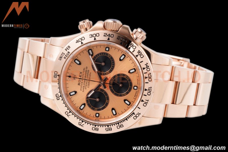 Rolex - Daytona 116505 40mm 904L RG/RG Champ/Blk/Stk King SH4130