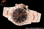 Rolex - Daytona 116505 40mm 904L RG/RG Brn/Blk/Stk King SH4130