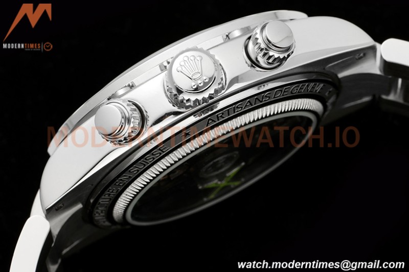 Rolex - Neon Daytona 116508 Artisans De Genève SS/SS White ADGF A4130