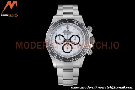Rolex - Daytona 126500LN 40mm CER SS/SS 904L White SBF DD4802 Mod
