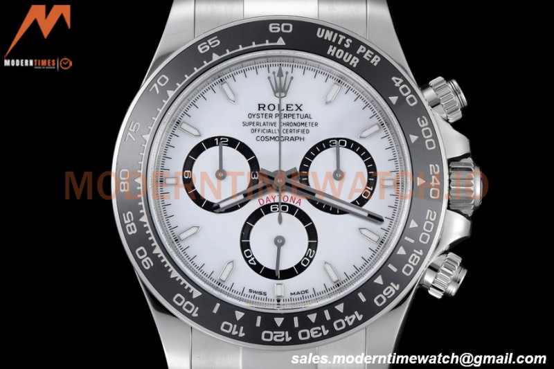 Rolex - Daytona 126500LN 40mm CER SS/SS 904L White SBF DD4802 Mod