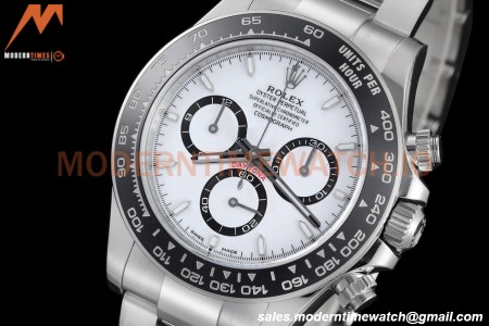 Rolex - Daytona 126500LN 40mm CER SS/SS 904L White SBF DD4802 Mod