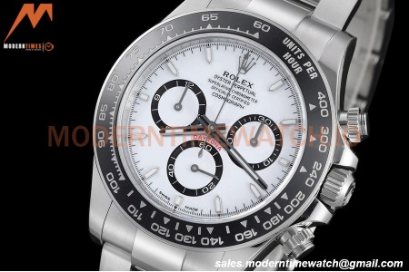 Rolex - Daytona 126500LN 40mm CER SS/SS 904L White SBF DD4802 Mod