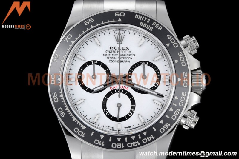 Rolex - Daytona 126500LN 40mm CER SS/SS 904L White BTF DD4131
