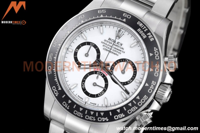 Rolex - Daytona 126500LN 40mm CER SS/SS 904L White BTF DD4131