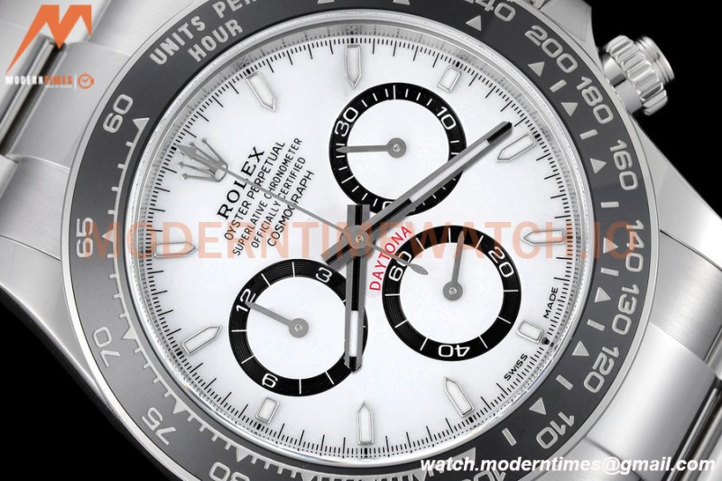 Rolex - Daytona 126500LN 40mm CER SS/SS 904L White BTF DD4131