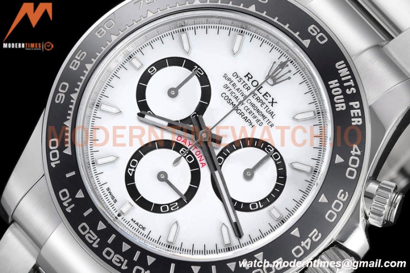 Rolex - Daytona 126500LN 40mm CER SS/SS 904L White BTF DD4131