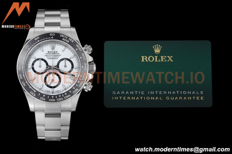 Rolex - Daytona 126500LN 40mm CER SS/SS 904L White SBF DD4130