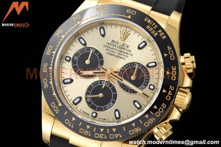 Rolex - Daytona 116518LN 40mm CER 904L YG/RU Gold/Black VSF DD4130