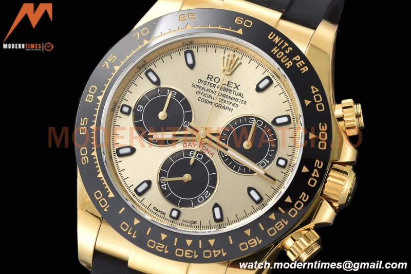 Rolex - Daytona 116518LN 40mm CER 904L YG/RU Gold/Black VSF DD4130
