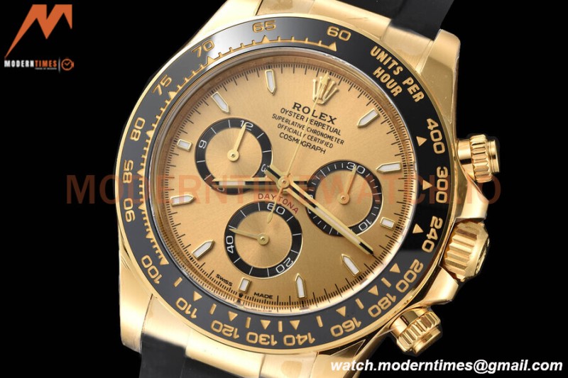 Rolex - Daytona 126518 40mm 904L Ceramic YG/RU Gold/Gold ARF DD4131
