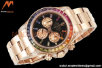 Rolex - Daytona Rainbow 116595 RBOW 40mm RG/RG Black/Dia ZF SH4130