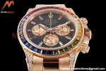 Rolex - Daytona Rainbow 116595 RBOW 40mm RG/RG Black/Dia ZF SH4130