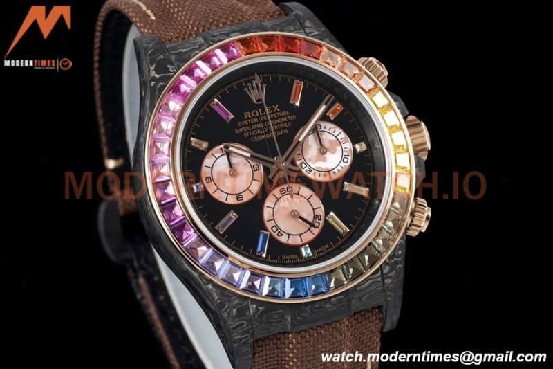 Rolex - Daytona 40mm Rainbow Sunray FC/NY Dia/Blk DIWF SA4130